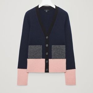 Cos color block cardigan